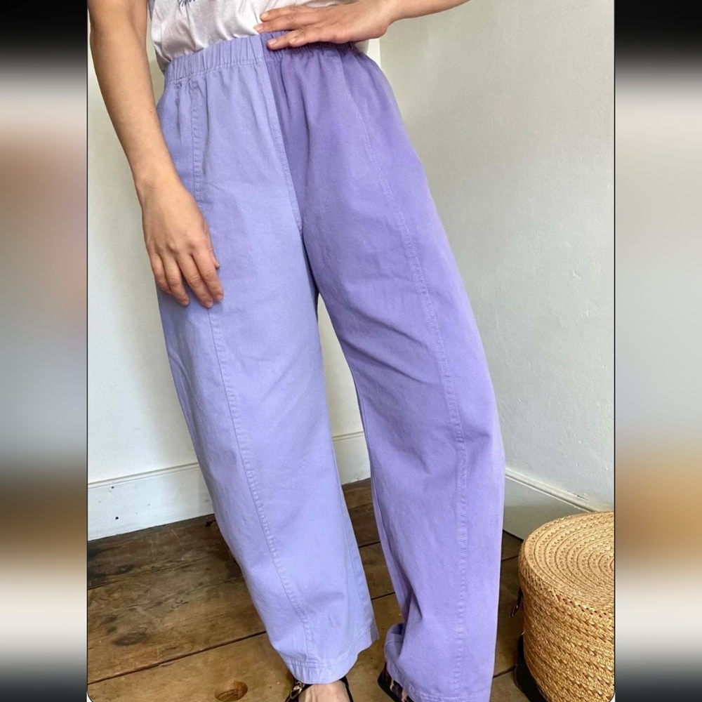 Women's Lavender Wide-Leg Pants